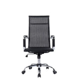 Modern Black Adjustable Arms Ergonomic Mesh Office Chair Image - 14