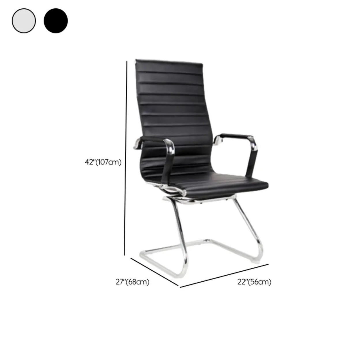 Modern Black Adjustable Arms Ergonomic Mesh Office Chair 