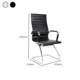 Modern Black Adjustable Arms Ergonomic Mesh Office Chair #size