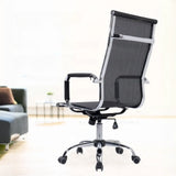 Modern Black Adjustable Arms Ergonomic Mesh Office Chair Image - 2