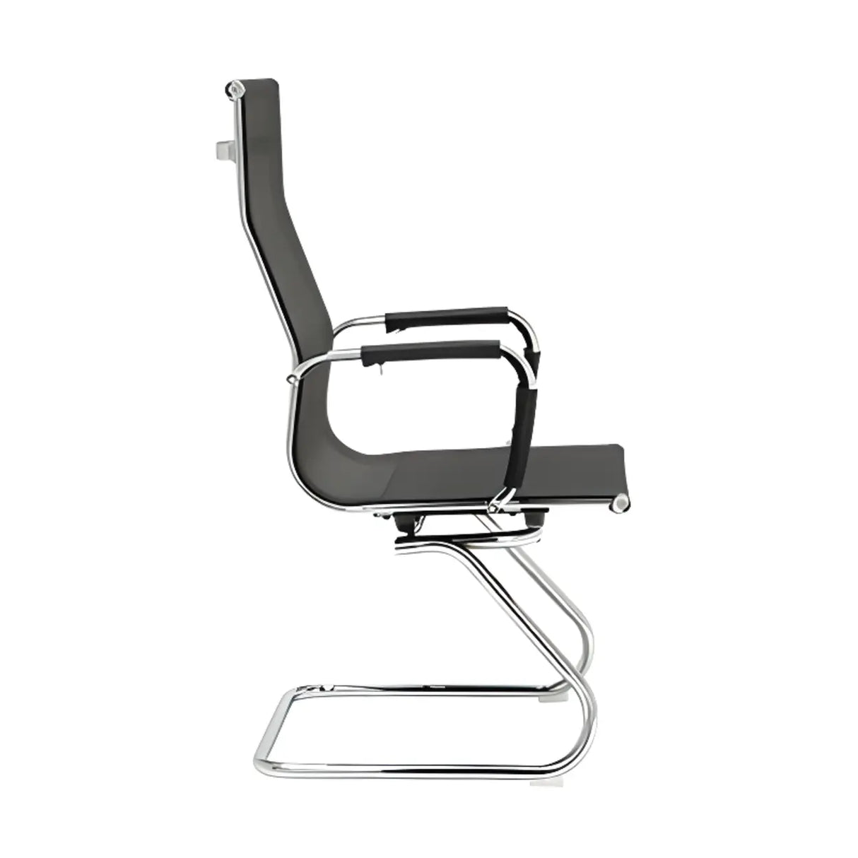 Modern Black Adjustable Arms Ergonomic Mesh Office Chair Image - 4