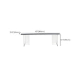 Modern Black and White Minimalist Counter Height Bar Table Image - 10