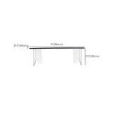 Modern Black and White Minimalist Counter Height Bar Table Image - 11