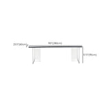 Modern Black and White Minimalist Counter Height Bar Table Image - 16