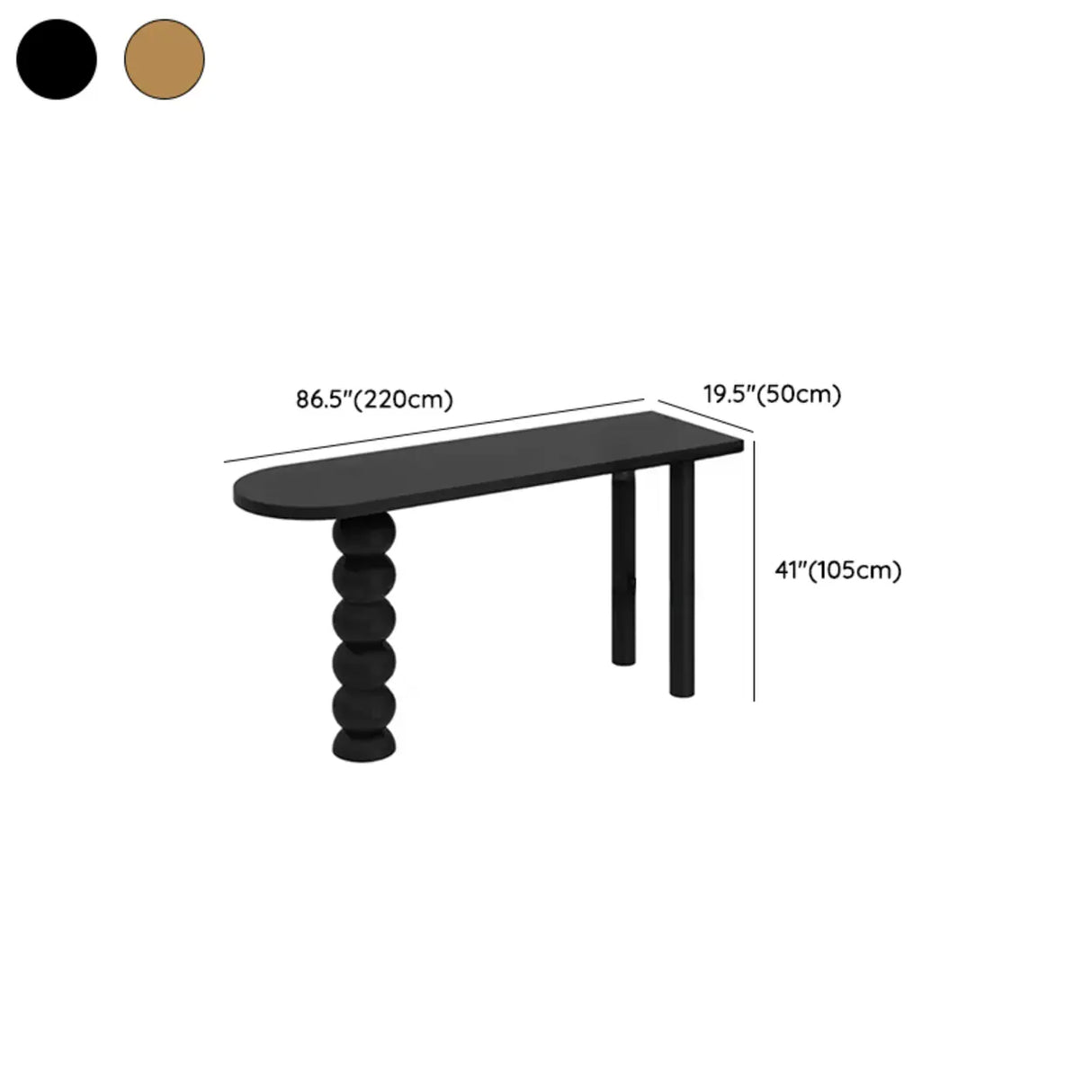 Modern Black Bar Table Set with Artistic Sculpted Base Image - 12