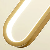 Modern Black Bedroom Oval Round Hanging Pendant Light Image - 10