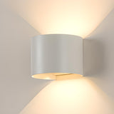 Modern Black Cube Outdoor Up Down Wall Sconce Image - 16