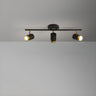 Modern Black Cylinder Semi-Flush Mount Light 5-Light Image - 12
