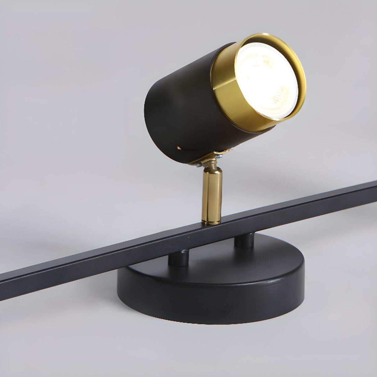 Modern Black Cylinder Semi-Flush Mount Light 5-Light Image - 19