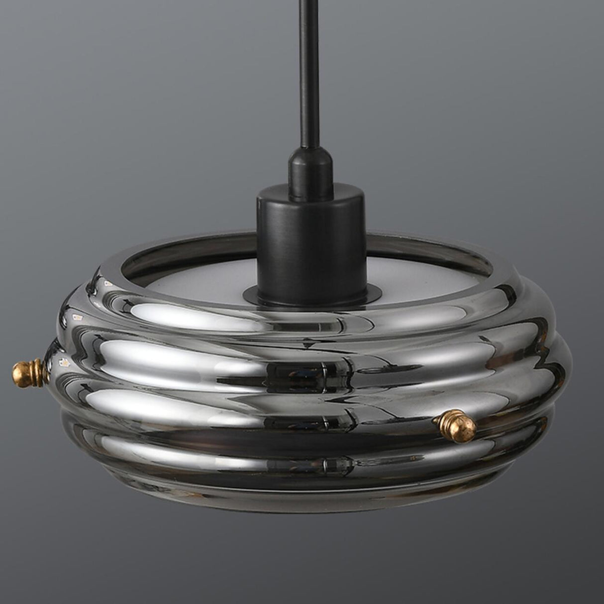 Modern Black Drum Kitchen Island Pendant Lighting Image - 10