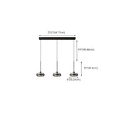 Modern Black Drum Kitchen Island Pendant Lighting #size