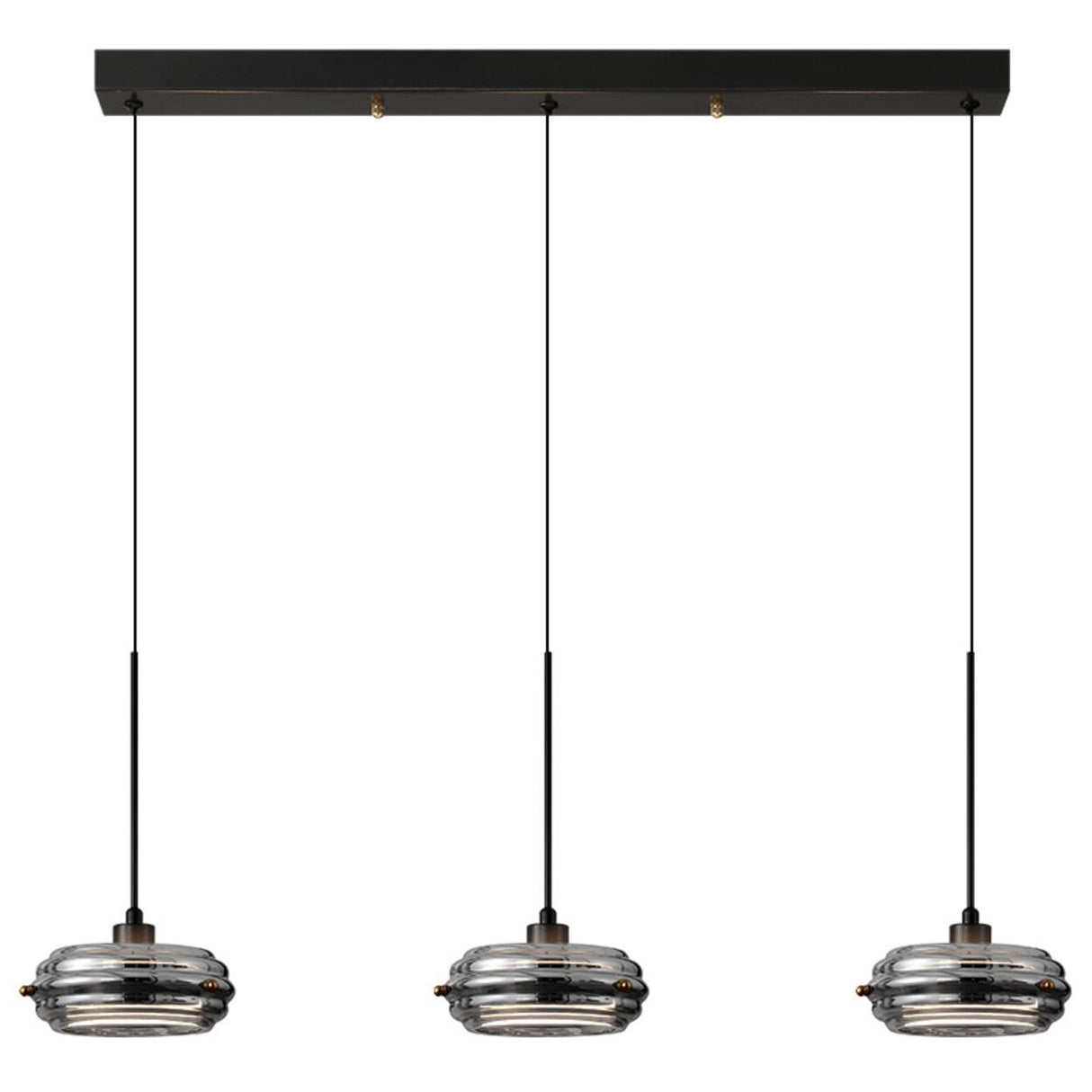 Modern Black Drum Kitchen Island Pendant Lighting Image - 5