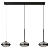 Modern Black Drum Kitchen Island Pendant Lighting Image - 5