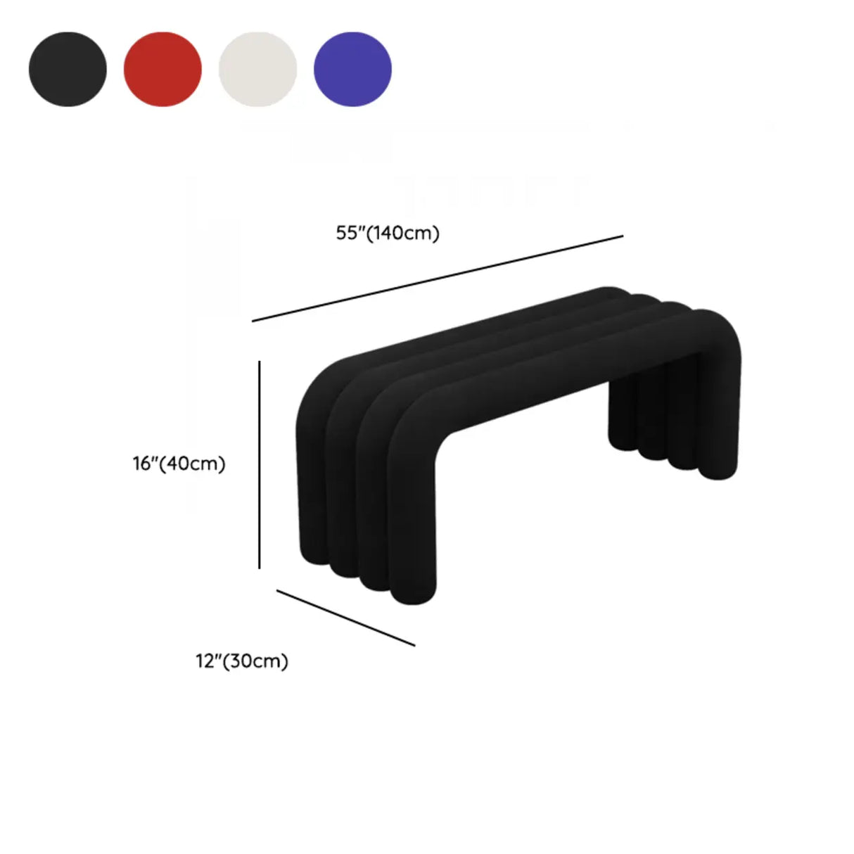 Modern Black Entryway Bench with Shoe Storage Space Image - 16