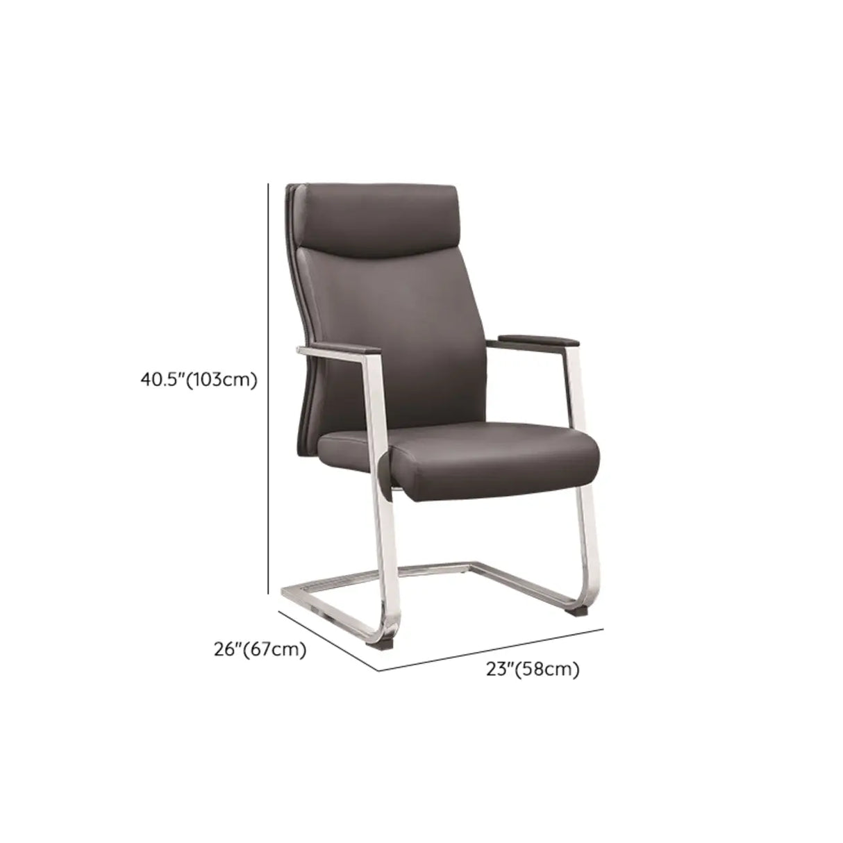 Modern Black Ergonomic Faux Leather Task Office Chair Image - 13