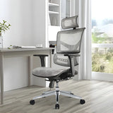 Modern Black Ergonomic Mesh Headrest Office Chairs Image - 4