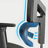 Modern Black Ergonomic Mesh Headrest Office Chairs Image - 6