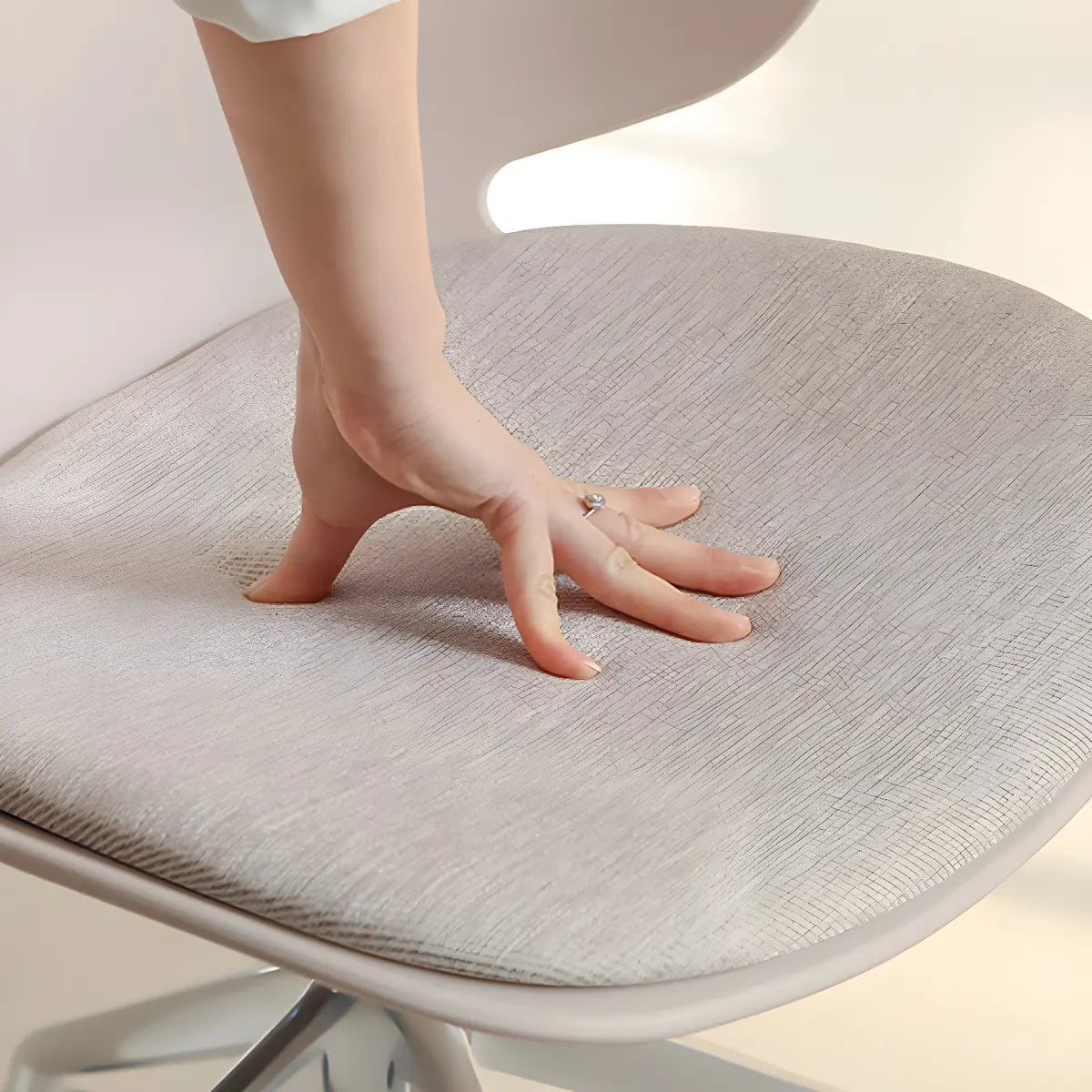 Modern Black Ergonomic Swivel Plastic Office Chair Image - 10