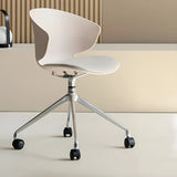 Modern Black Ergonomic Swivel Plastic Office Chair Image - 14