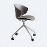 Modern Black Ergonomic Swivel Plastic Office Chair Image - 3