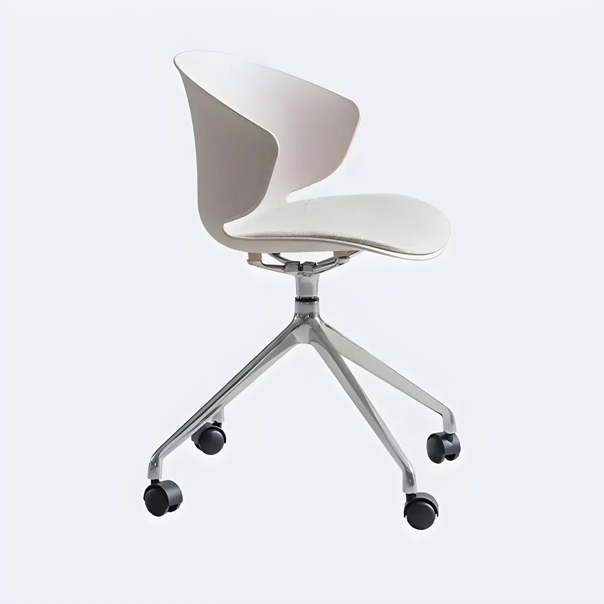 Modern Black Ergonomic Swivel Plastic Office Chair Image - 5