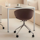 Modern Black Ergonomic Swivel Plastic Office Chair Image - 7