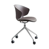 Modern Black Ergonomic Swivel Plastic Office Chair Image - 8