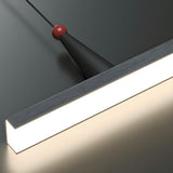 Modern Black Linear Artistic Accents Island Light  Image - 10