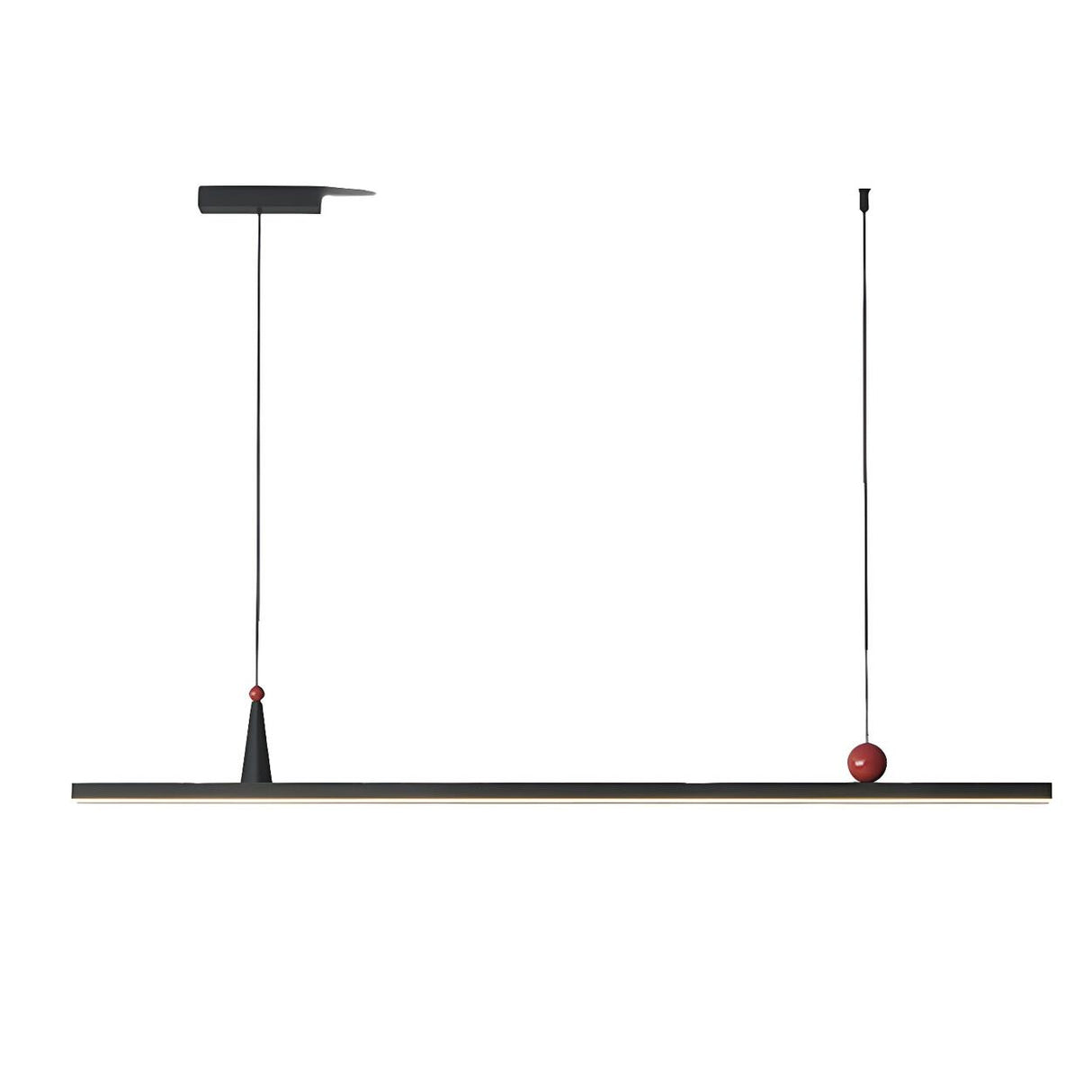 Modern Black Linear Artistic Accents Island Light  Image - 5