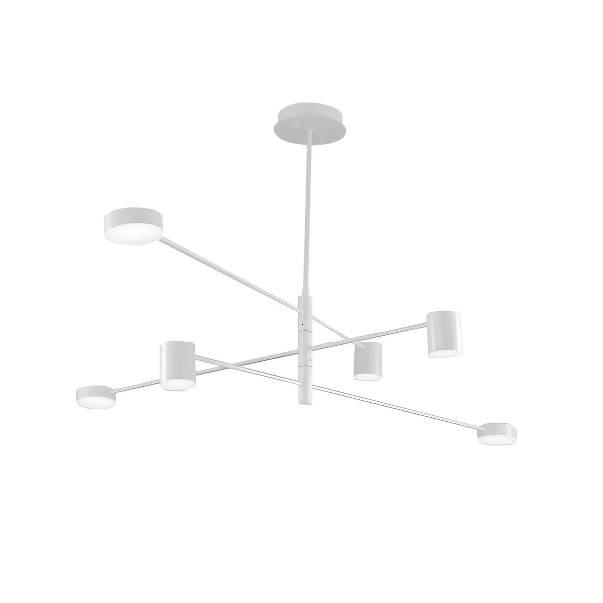 Modern Black Living Room Sputnik Linear Tiered Chandelier Image - 13