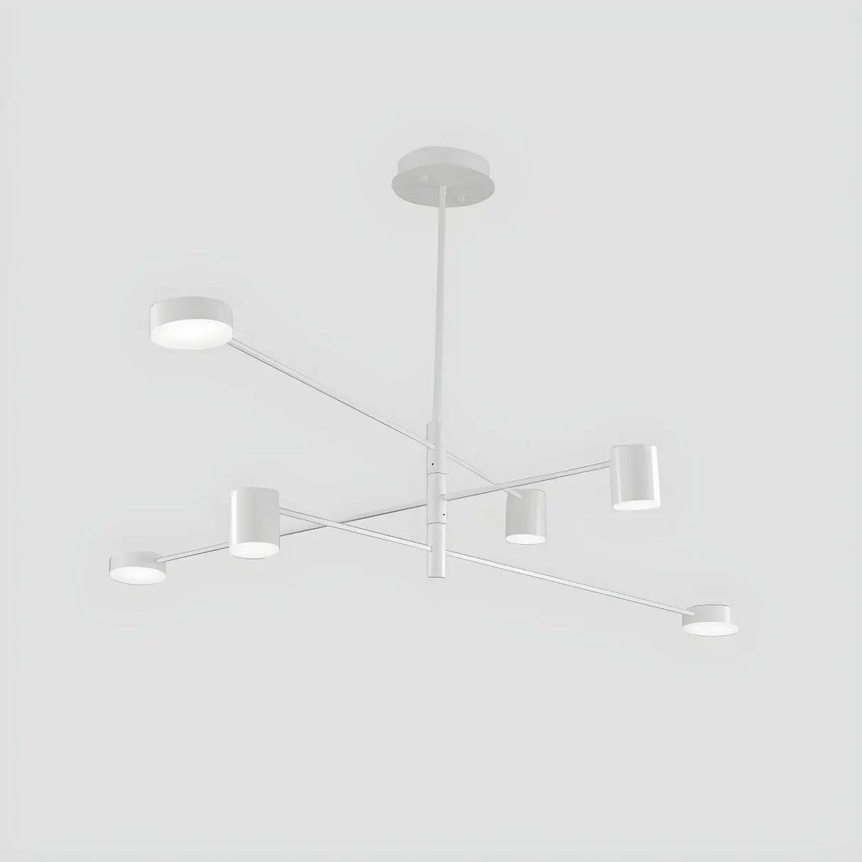 Modern Black Living Room Sputnik Linear Tiered Chandelier Image - 14