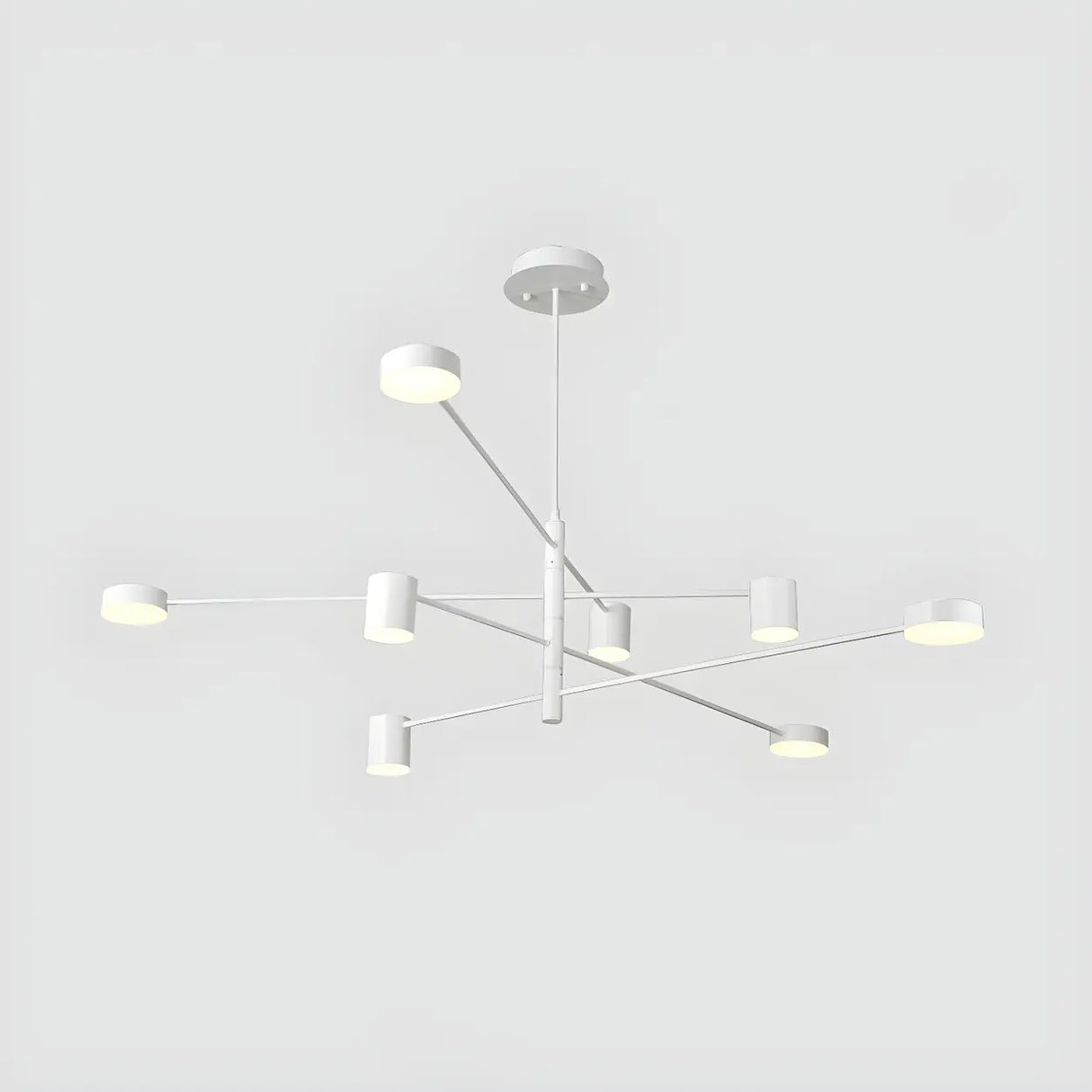 Modern Black Living Room Sputnik Linear Tiered Chandelier Image - 18