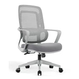 Modern Black Mesh High-Back Ergonomic Office Chair Image - 9