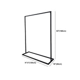 Modern Black Metal Coat Rack Stand with Dual Lever Bars Image - 13