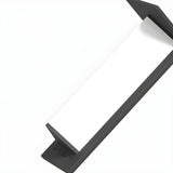 Modern Black Metal Geometric Outdoor LED Wall Light Image - 16