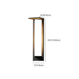 Modern Black Metal Geometric Outdoor LED Wall Light Image - 23