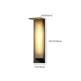 Modern Black Metal Geometric Outdoor LED Wall Light Image - 26