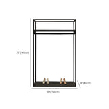 Modern Black Metal Large Standing Garment Display Rack Image - 14