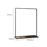Modern Black Metal Large Standing Garment Display Rack Image - 15