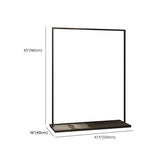Modern Black Metal Large Standing Garment Display Rack Image - 16