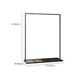 Modern Black Metal Large Standing Garment Display Rack Image - 17
