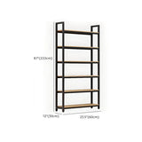 Modern Black Metal Multifunctional Display Bookshelf Image - 22