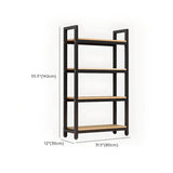 Modern Black Metal Multifunctional Display Bookshelf Image - 23