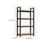 Modern Black Metal Multifunctional Display Bookshelf Image - 30
