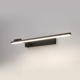 Modern Black Rectangular Bathroom Vanity Light  Image - 2