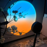 Modern Black Round Bedroom Atmosphere LED Table Lamp Image - 9