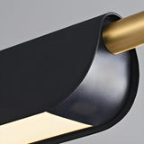 Modern Black Slim Linear LED Island Pendant Light Image - 12