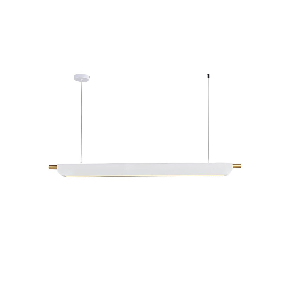 Modern Black Slim Linear LED Island Pendant Light Image - 6