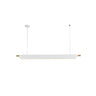 Modern Black Slim Linear LED Island Pendant Light Image - 6