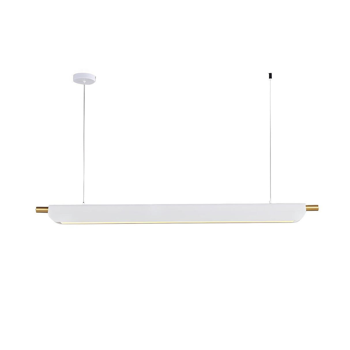 Modern Black Slim Linear LED Island Pendant Light Image - 7
